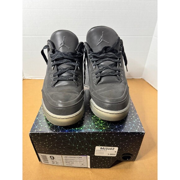 2014 AIR JORDAN 3 RETRO 5LAB3 'REFLECTIVE BLACK' size 9 - Picture 2 of 8